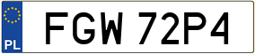 Trailer License Plate